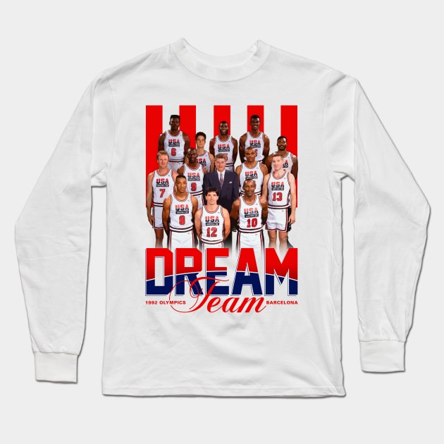 USA Dream Team Long Sleeve T-Shirt by Juantamad